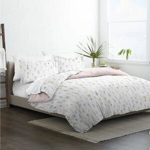 IENJOY HOME premium ultra soft wild flower 3 pattern 3-PC reversible duvet cover